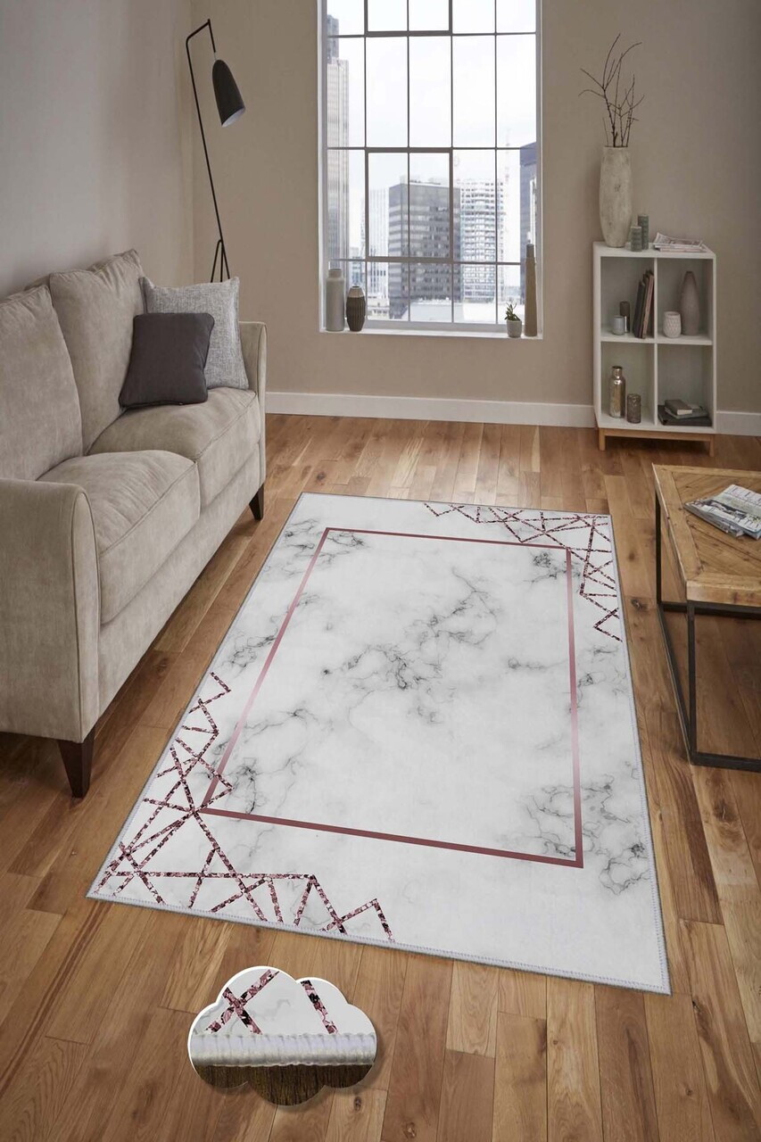 Covor Hmnt887 80x200 cm Poliester Multicolor
