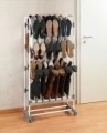 Suport incaltaminte, Adonis, Wenko, 138x29x66.5 cm,  inox/invelis Polytherm, argintiu