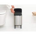 Cos de gunoi, Brabantia, Bo Small, 4 L, 17.2x20x36 cm, otel, argintiu