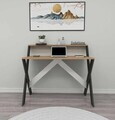 Birou, Hanah Home, X, 90x88x50 cm, Antracit / Pin Atlantic