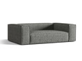 Canapea 3 locuri, Nuria-260, Micadoni Home, 210x110x72 cm, tesatura boucle, grafit