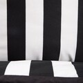 Lenjerie de pat dubla Rayas, Homla, 3 piese, 160x200 cm, microfibra din poliester, alb/negru