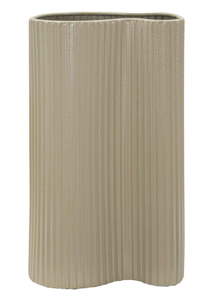 Vaza decorativa, Mauro Ferretti, Frankfurt, 21x12x36 cm, fier, alb - view 6