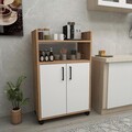 Dulap multifunctional, Arnetti, Tiraks, Pin Atlantic / Alb