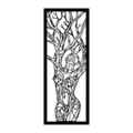 Decoratiune de perete, Vuslat, metal, 20 x 51 cm, negru
