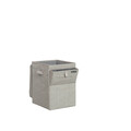 Cos de rufe stivuibil, Brabantia, Linn, 35 L, 37x32x44.5 cm, textil, gri
