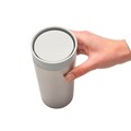 Cana termos, Brabantia, Make&Take, 8.1x17.3 cm, 360 ml, otel, gri deschis
