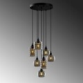 Candelabru, Opviq, Smoked - 081, E27, 60 W, metal/sticla