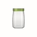 Borcan cu capac, Mandacaru, 1.2 L, plastic (PP)/sticla termorezistenta, verde