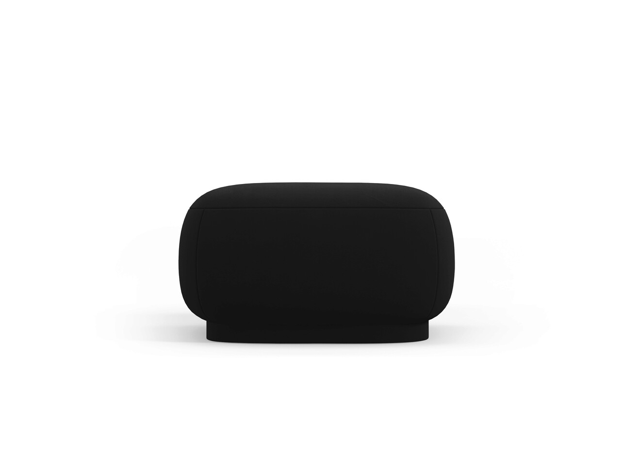 Taburet, Camden, Cosmopolitan Design, 65x65x39 cm, catifea, negru - 1 | YEO