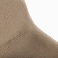 Scaun de bar Karola, Versa, 43 x 47.5 x 99 cm, metal/textil, maro deschis