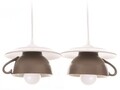 Lustra Afternoon tea, Deco Republic, E27, 2x60W, ceramica, maro