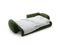 Coltar extensibil reversibil 4 locuri, Tonale, Cosmopolitan Design, 262x149x88 cm, catifea, verde army