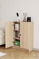 Corp biblioteca, Hanah Home, Bili3 Shelf 2 Lid, 80x105x28 cm, Stejar Sonomo