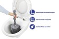 Set 3 piese pentru desfundat chiuveta Maximex, Sink, polietilena, gri/albastru