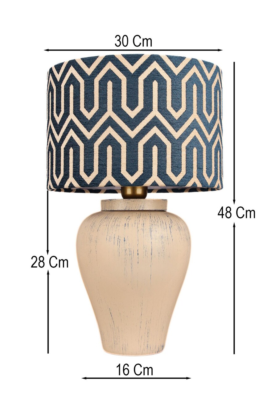 Lampa de masa, Opviq, 687HMY2474, Multicolor - imagine 2