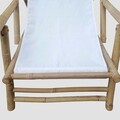 Sezlong Mare, Homla, 60x115x83 cm, bambus/poliester, natur/alb