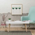 Masuta de cafea, Mod Design, Cross, 80x48.8x45 cm, Alb