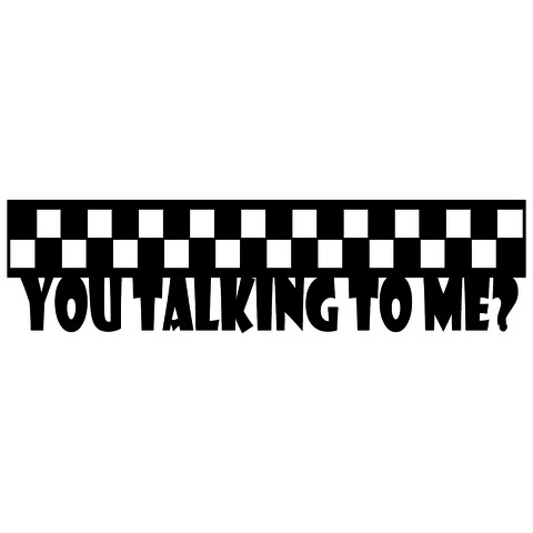 Decoratiune de perete, you talking to me, tanelorn, 70x18 cm, metal