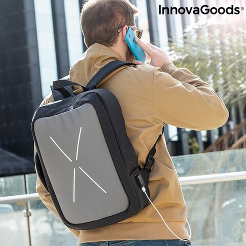 Rucsac-servieta antifurt 2in1 brifty innovagoods, 33x45x10 cm
