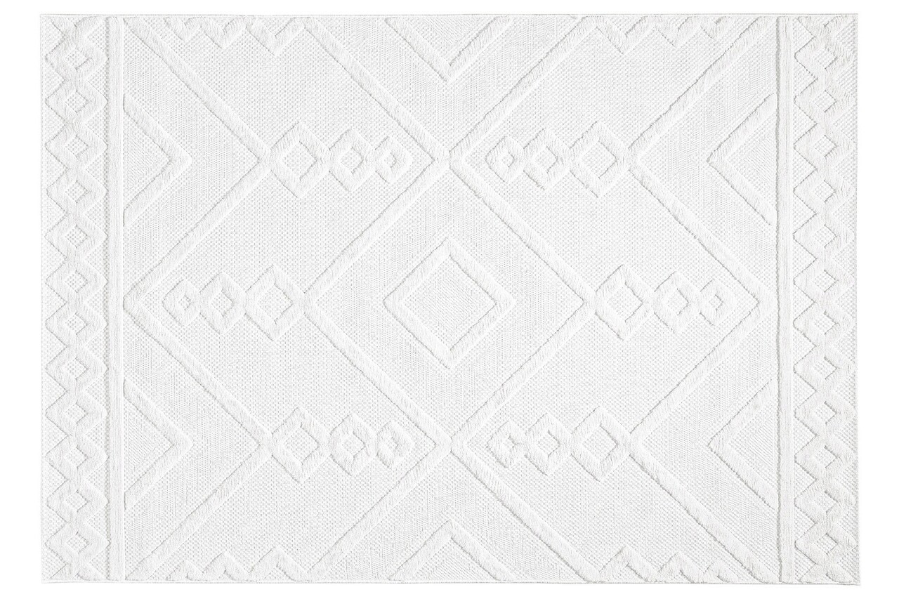 Covor, 58647A Silva, 160x230 cm, Polipropilena, Alb