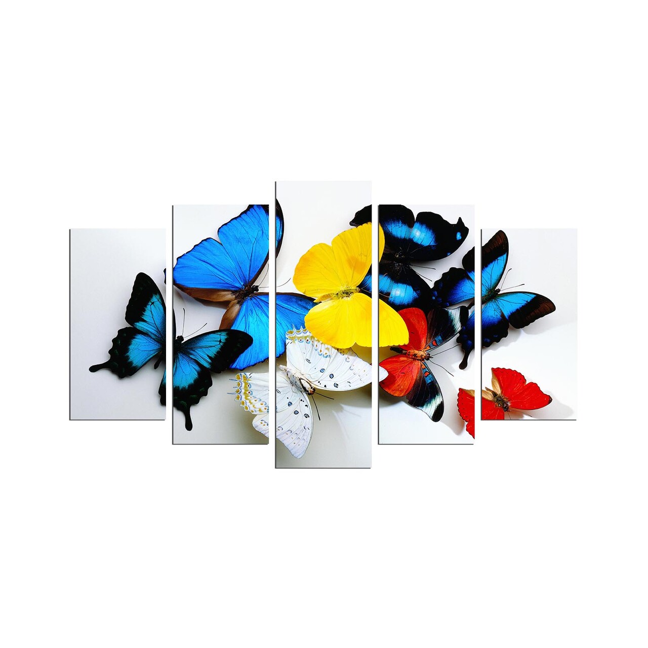 Set 5 tablouri decorative, 5PMDF-38, 20 x 60 cm, Multicolor - view 2