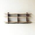 Consola, Hanah Home, Flusso, 170x65x30 cm, PAL, Travertin / Nuc