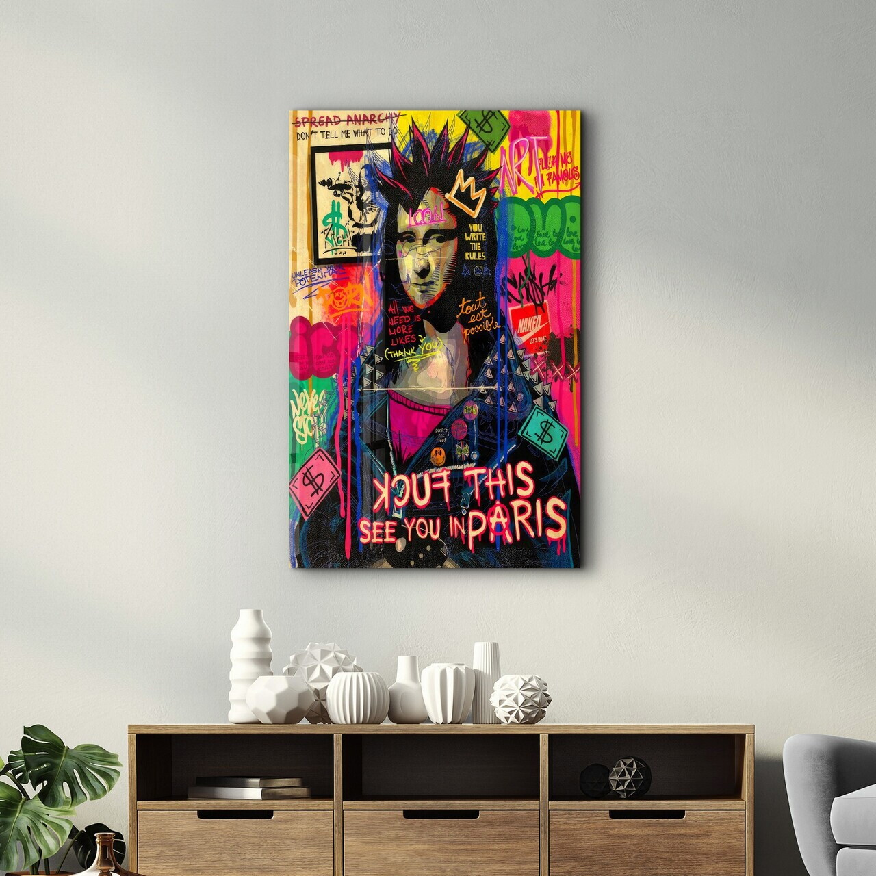 Tablou decorativ, SPR-1133, Dimensiuni: 70 x 110 cm, Multicolor — imaginea 3