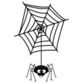 Decoratiune de perete, Halloween 13, metal, 36 x 53 cm, negru