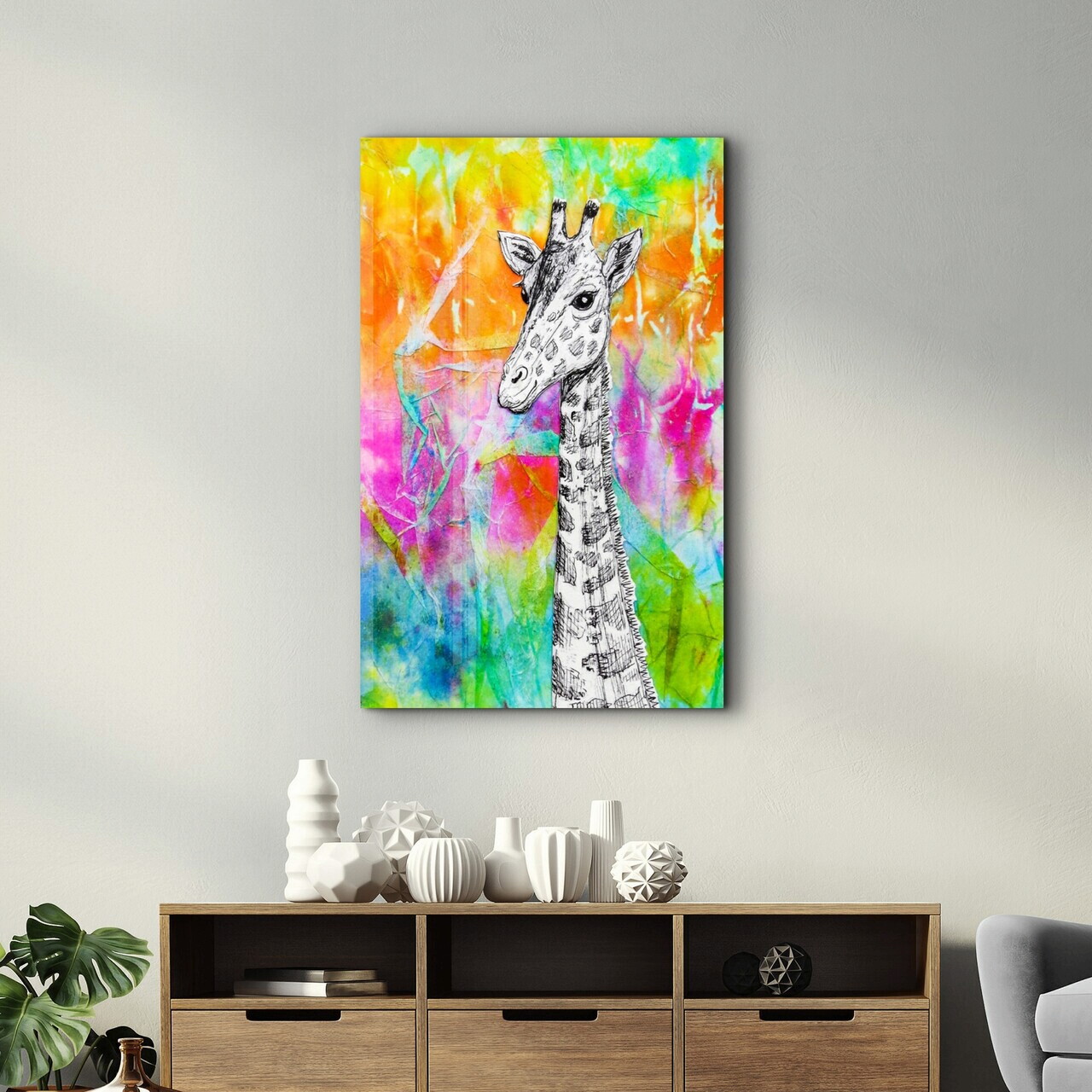 Tablou decorativ, OGLS-2098, Dimensiuni: 70 x 110 cm, Multicolor — imaginea 3