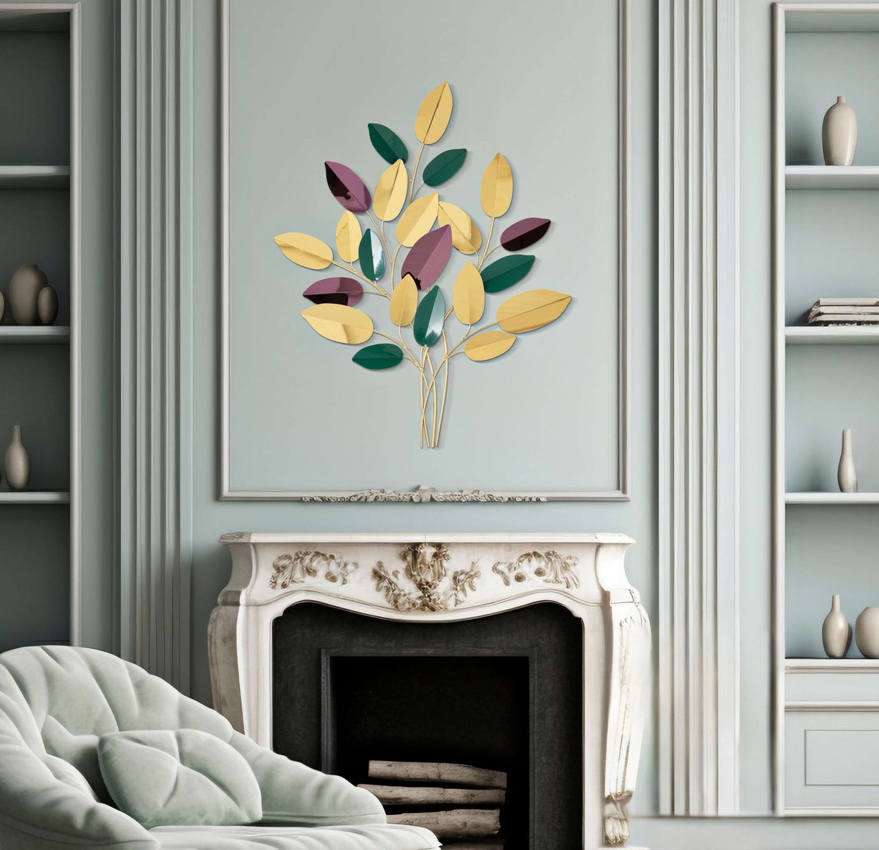 Decoratiune de perete Colorful, Mauro Ferretti, 81.9x3.8x97 cm, fier, multicolor - 2 | YEO