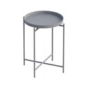 Masuta de cafea, Cerritos, Shb-007-C, 46x56x46 cm, Metal, Gri