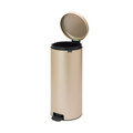Cos de gunoi cu pedala, Brabantia, NewIcon Metallic Gold, 30 L, 38x29.3x67.9 cm, otel, auriu