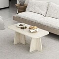 Masuta de cafea, Hanah Home, Mantar, 90x39x45 cm, Travertin