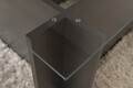 Masuta de cafea, Nordure, Vetrino, 105x40x65 cm, Sticla temperata , Antracit