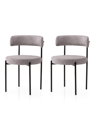 Set scaune 2 piese, Nmobb, Gını, Gri inchis