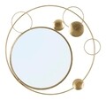 Oglinda decorativa Planet, Mauro Ferretti, 90x83 cm, fier, auriu