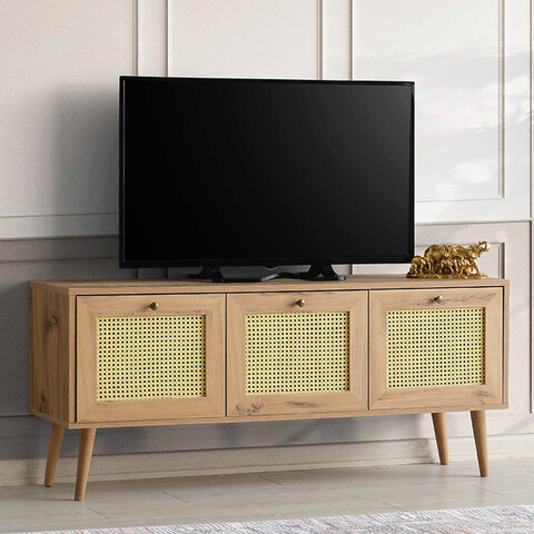 Comoda tv, kalune design, likya 140, 140x60x40 cm, stejar