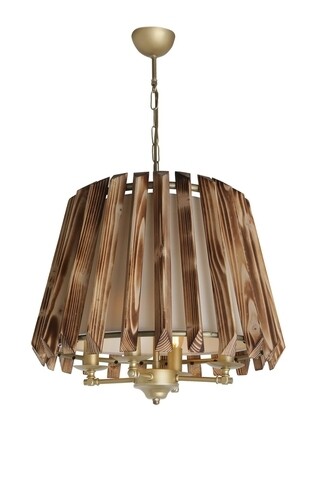 Candelabru, Luin, 8308-4, E27, 60 W, lemn/metal