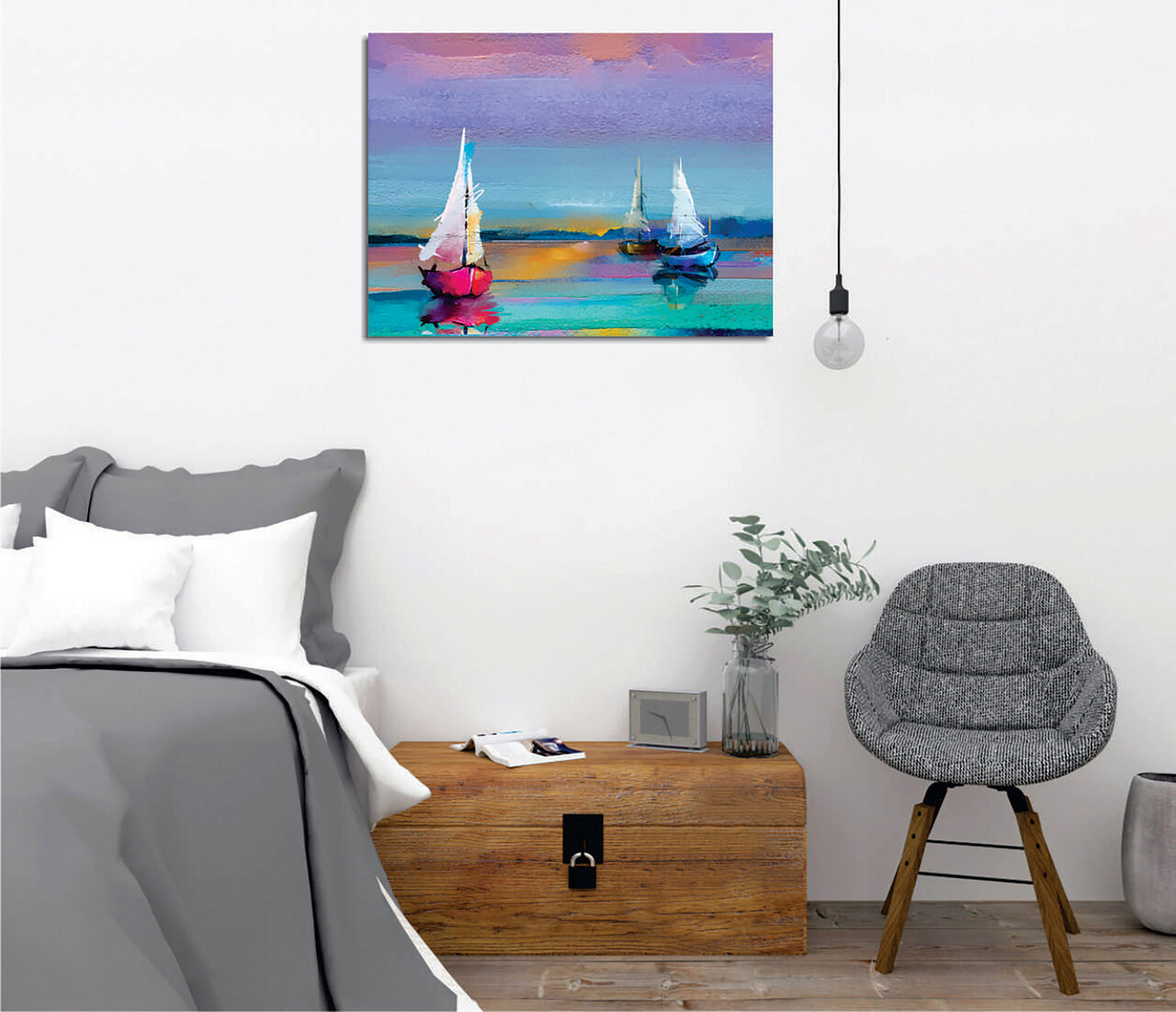 Tablou decorativ, DC429, Rama de lemn, Multicolor - view 2