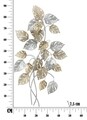 Decoratiune de perete 3D Leaf, Mauro Ferretti, 50x7.5x90.5 cm, fier