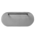 Bancheta Ina, Homla, 95x45x61 cm, catifea, gri deschis