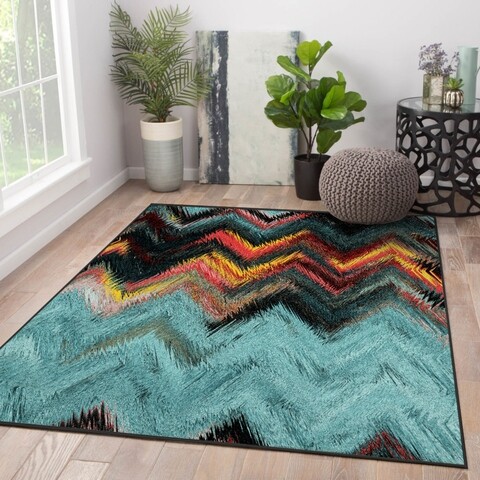 Covor Elyse, Oyo Concept, 140×220 cm, poliester, multicolor Covoare