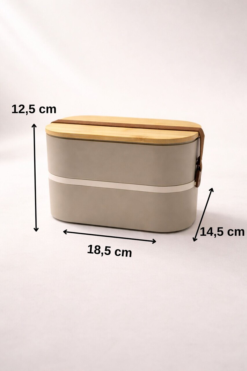 Cutie pentru pranz, Hermia, 721CBL1314, Inox, Dimensiuni: 14,5 x 18,5 x 12,5 cm / 1000 ml, Gri - view 6