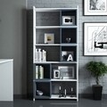 Biblioteca Box, Hommy Craft, 80x22x170 cm, alb/albastru