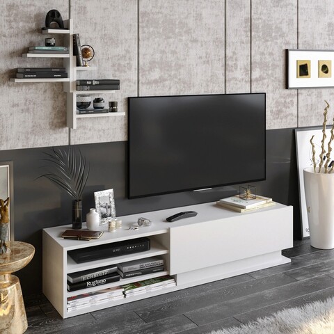 Comoda tv, decorotika, linda, alb