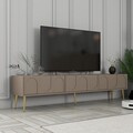 Comoda TV, Hommy Craft, Lyon 43, 180x43x35 cm, PAL, Atlas / Aur