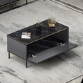Masuta de cafea, Inarch, Imaj, 90x40x45 cm, PAL, Antracit