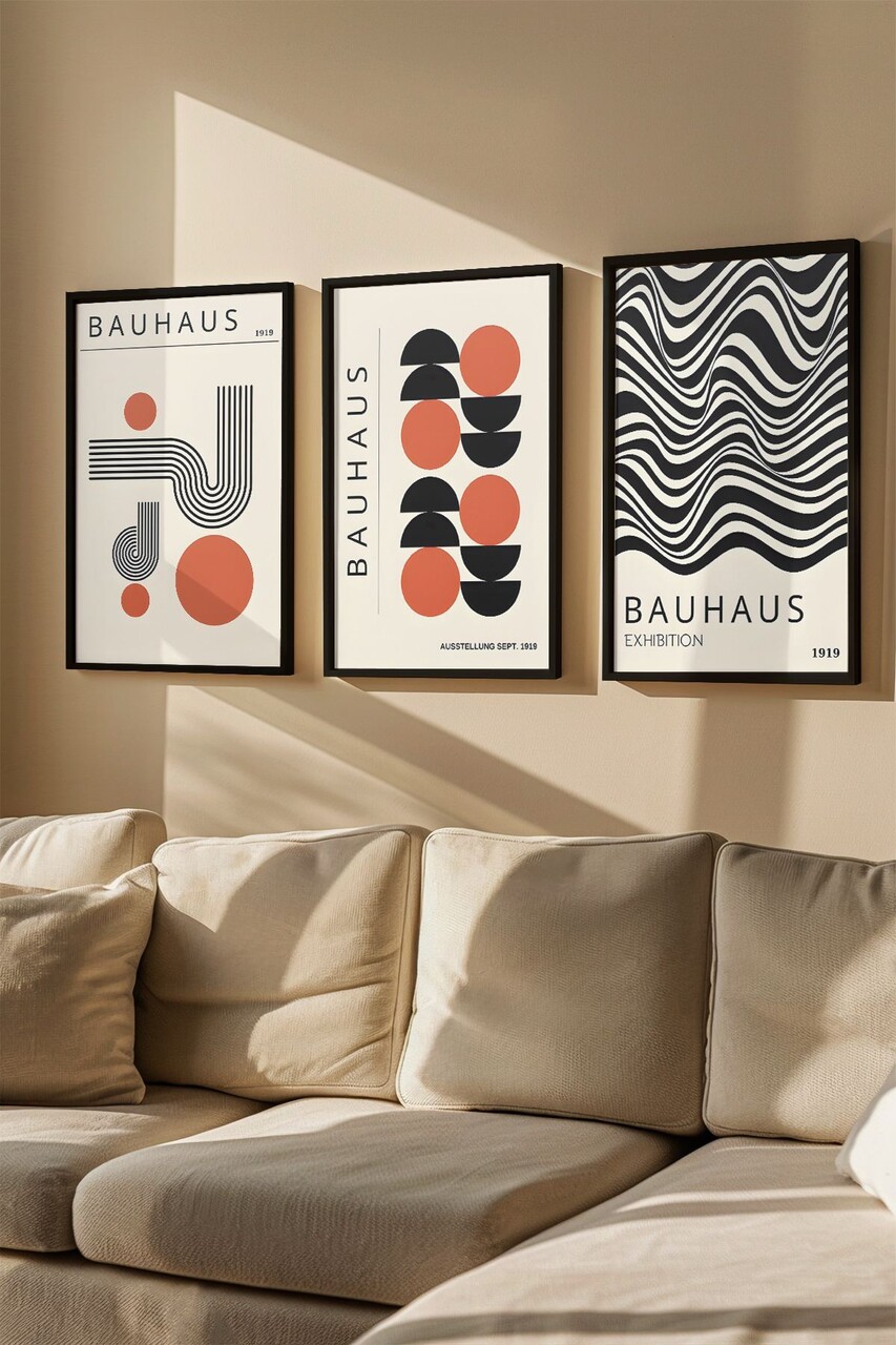 Set 3 tablouri decorative Artvmodel26-Sıyah Vopsea: 100% MDF (grosime: 27 mm) Multicolor