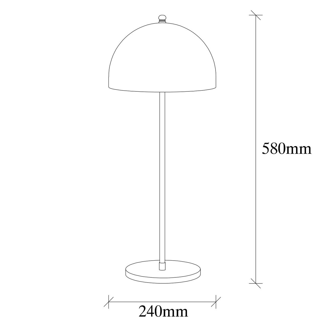 Lampa de masa, Sheen, 521SHN1142, Metal, Negru